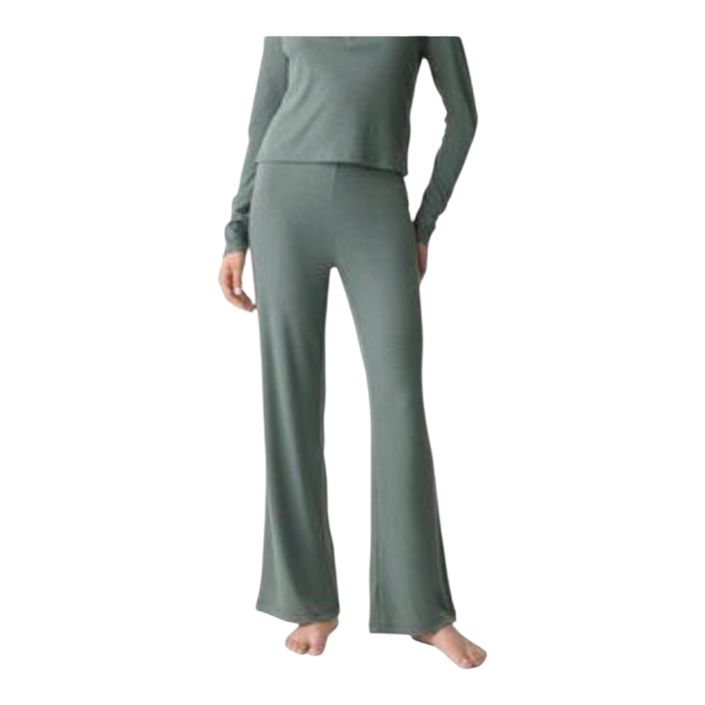 GAP 2 PC GapBody Women's Long-Sleeve Rib Pajama Set top and bottom Size: L New - Picture 3 of 15